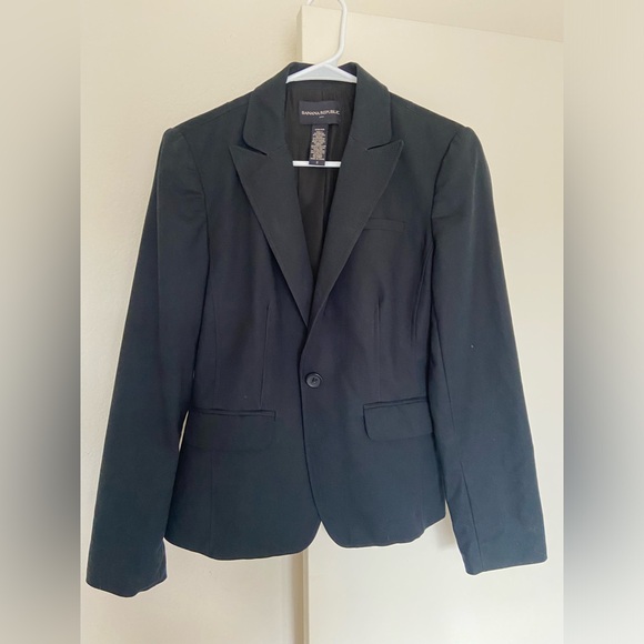 Banana Republic Black Blazer Size 2 - Picture 1 of 7